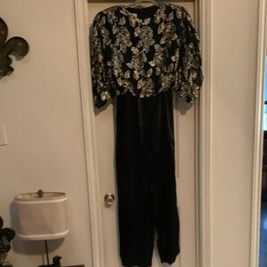 Patra Black and Gold Sequin Garment